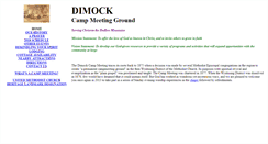 Desktop Screenshot of dimockcampmeeting.org